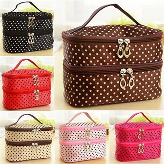Double layer small make-up bags