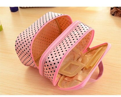 Double layer small make-up bags